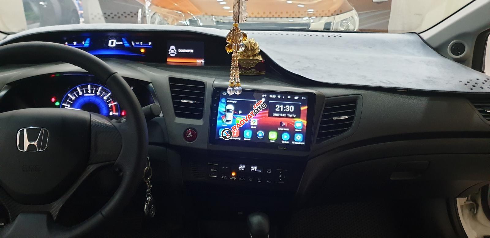 Bán Honda Civic máy 2.0 số tự động đời T12/2014 màu trắng tuyệt đẹp mới 80%-22