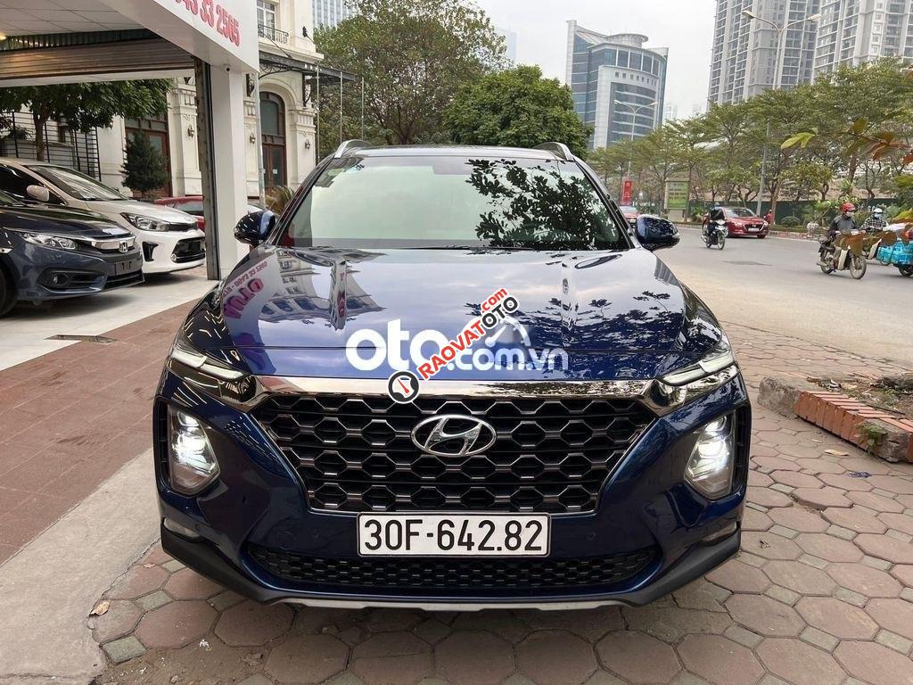 Cần bán gấp Hyundai Santa Fe 2.4AT sản xuất năm 2019, màu xanh lam chính chủ-10