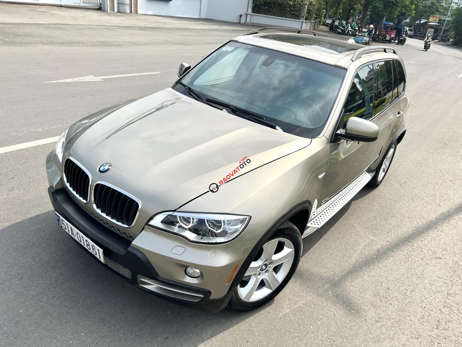 BMW X5 3.0 nhập Mỹ 2009 loại fom mới màu vàng cát full-4