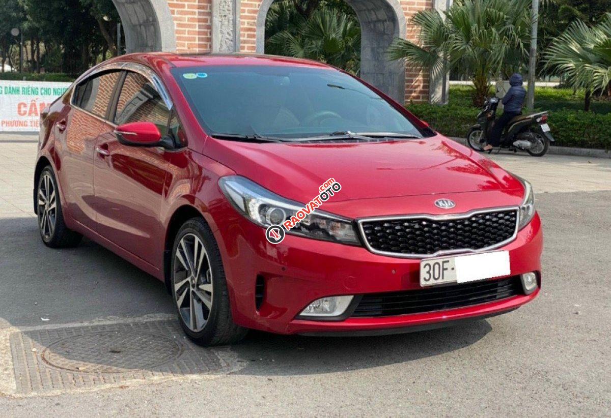 Bán Kia Cerato 1.6 AT năm sản xuất 2017, màu đỏ chính chủ, 495 triệu-0