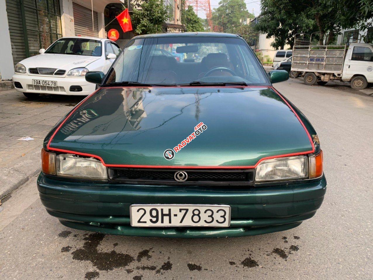 Xe Mazda 323 MT sản xuất 1993, màu xanh lục, xe đẹp máy gầm chất-0