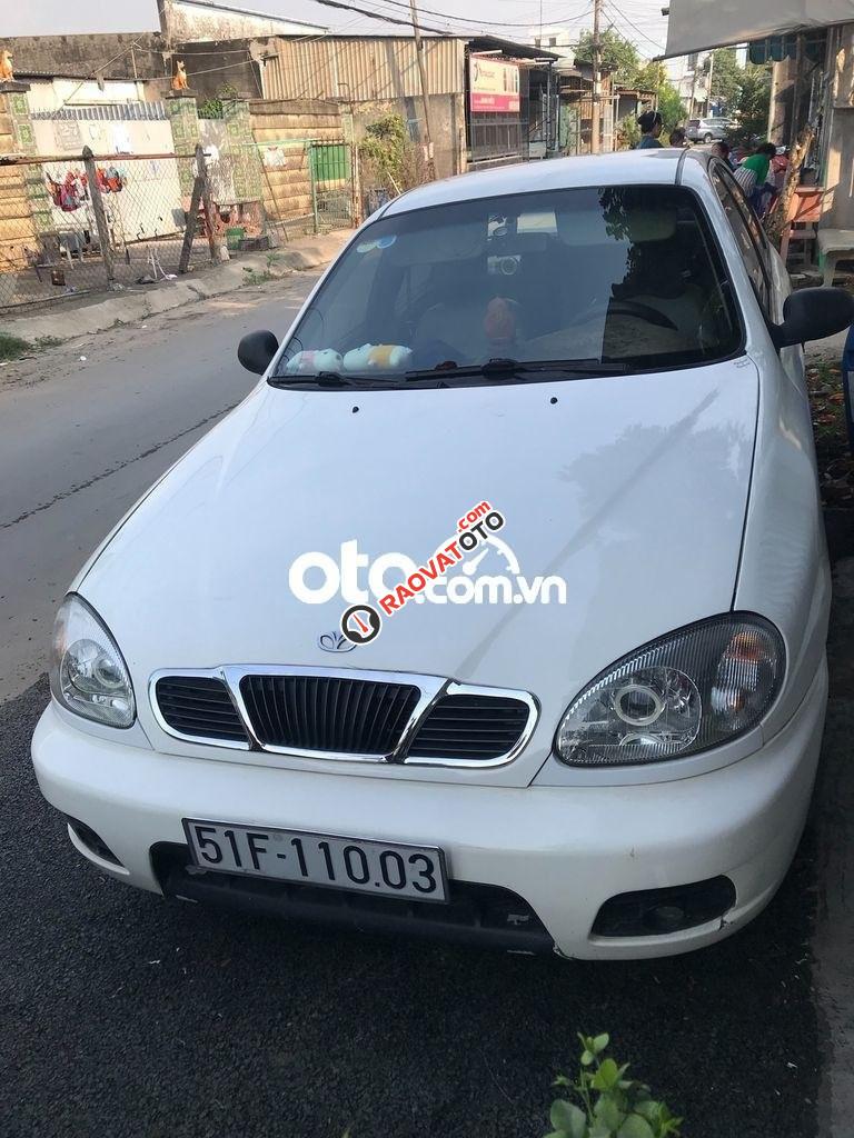 Bán xe Daewoo Lanos MT sản xuất 2002, màu trắng, 66tr-0