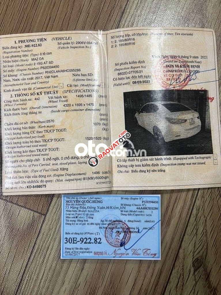 Bán Mazda 2 1.5AT năm 2017, nhập khẩu, 399tr-1