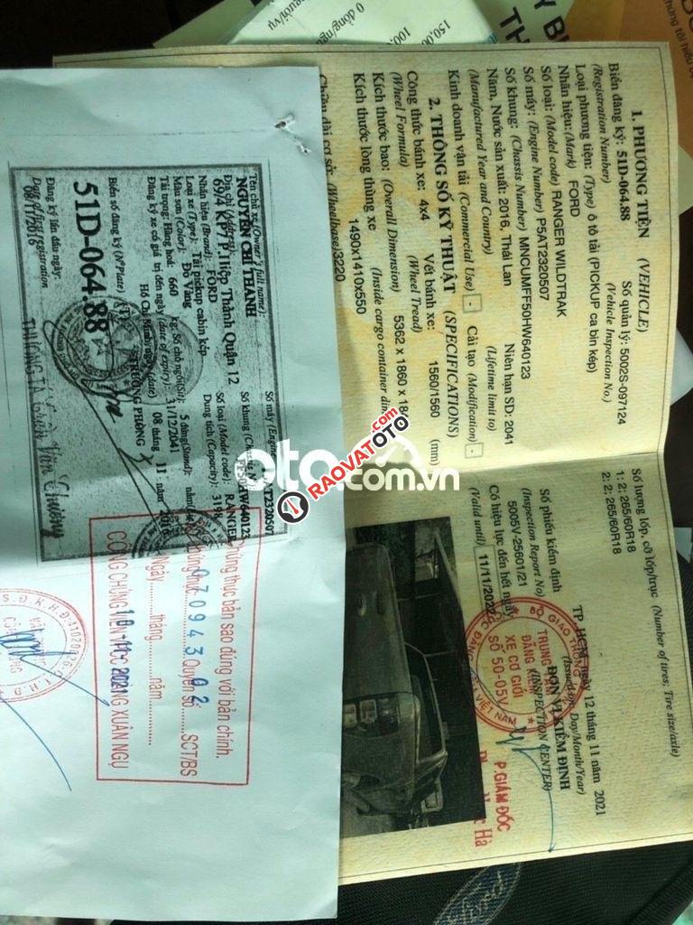 Bán ô tô Ford Ranger Wildtrak 3.2 4x4 AT sản xuất 2016, xe nhập, giá 715tr-1