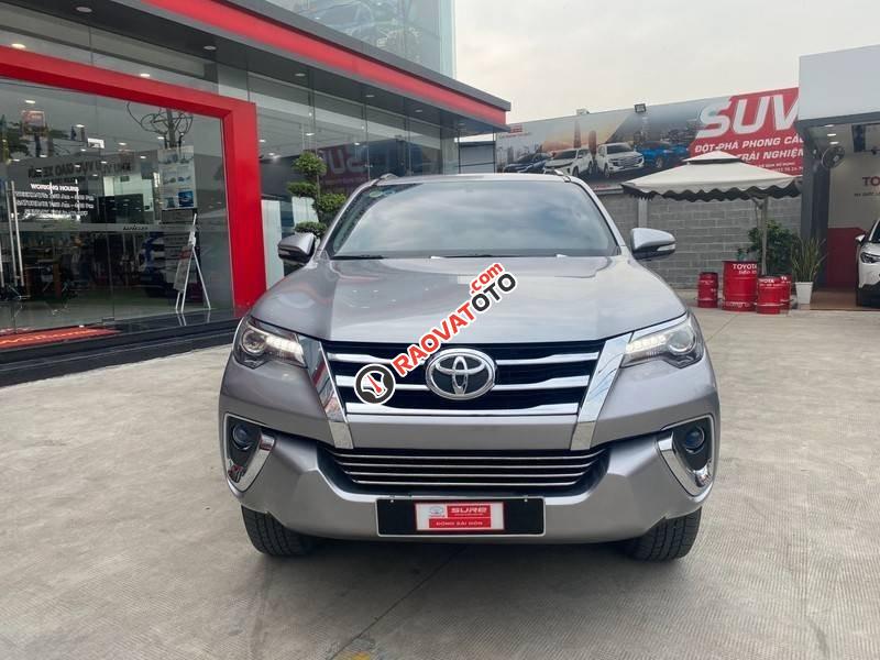 Bán Toyota Fortuner 2.7V 4x2 AT năm 2017, màu bạc, giá 880tr-9