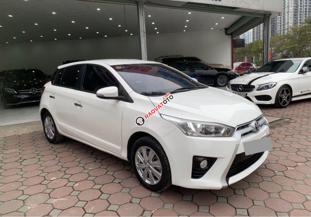 Cần bán lại xe Toyota Yaris 1.3AT sản xuất 2015, màu trắng, nhập khẩu nguyên chiếc, giá 466tr-4