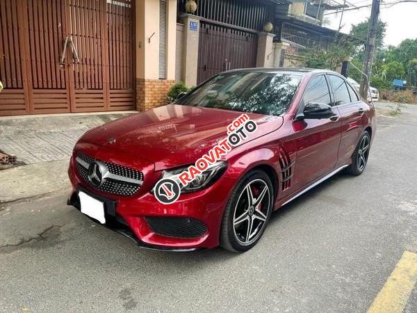 Bán Mercedes C300 AMG năm sản xuất 2016, màu đỏ số tự động-3