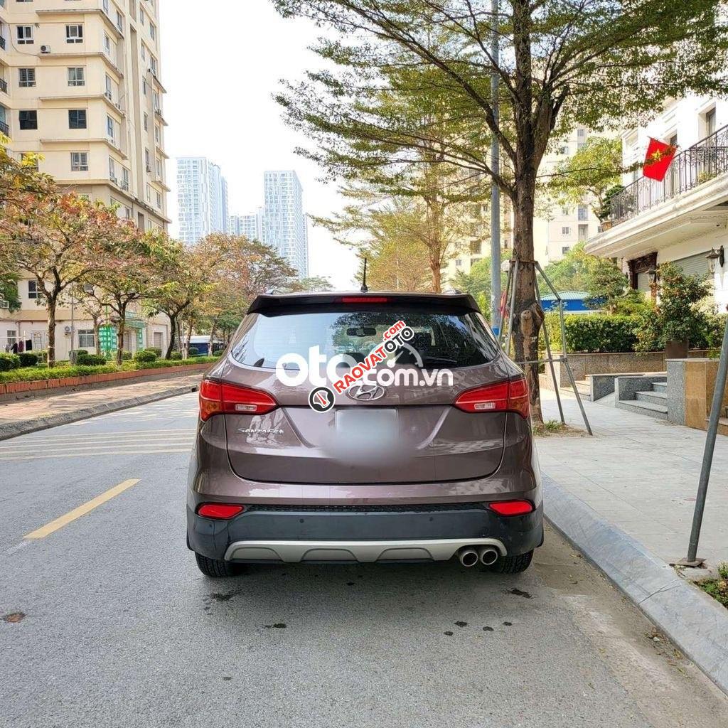 Xe Hyundai Santa Fe 2.4 năm sản xuất 2013, màu nâu, nhập khẩu -0