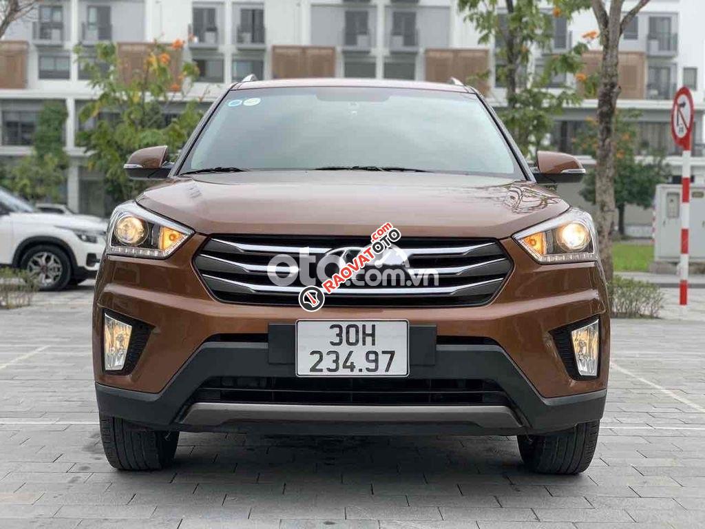 Cần bán gấp Hyundai Creta sản xuất 2017, màu nâu, xe nhập-0