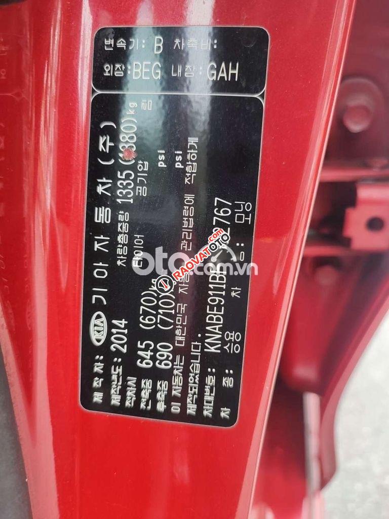 Xe Kia Morning VAN 1.0AT sản xuất 2014, màu đỏ, xe nhập, 237tr-1