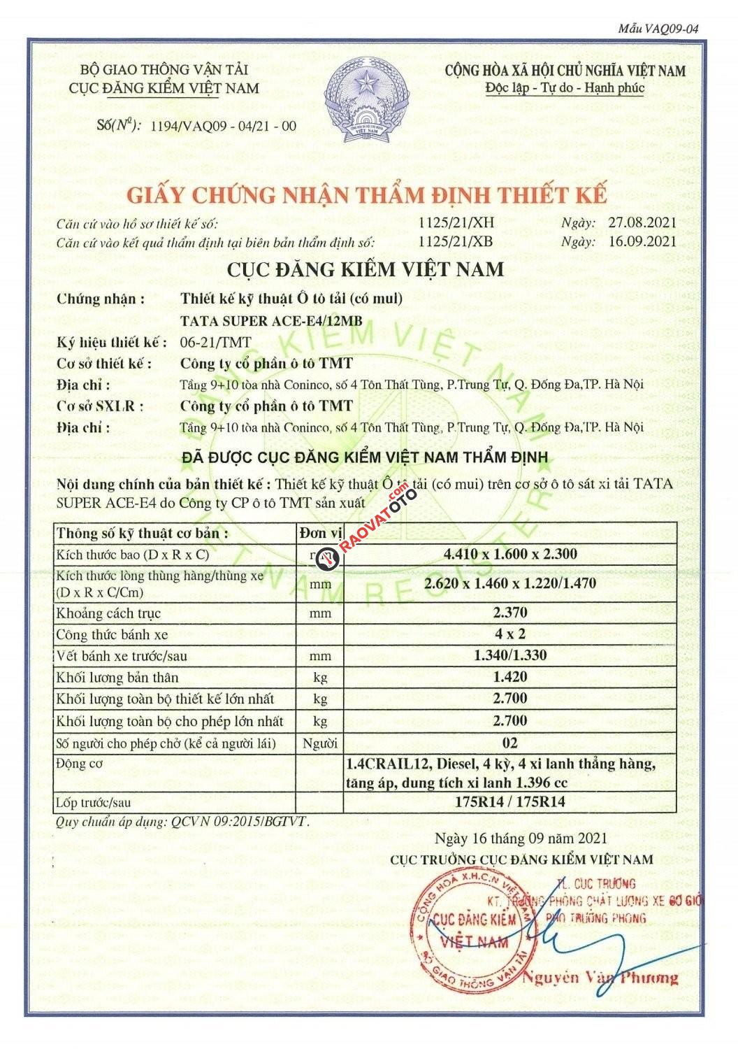 Bán xe Tata 1,2 tấn nhập Ấn Độ máy dầu duy nhất phân khúc-9