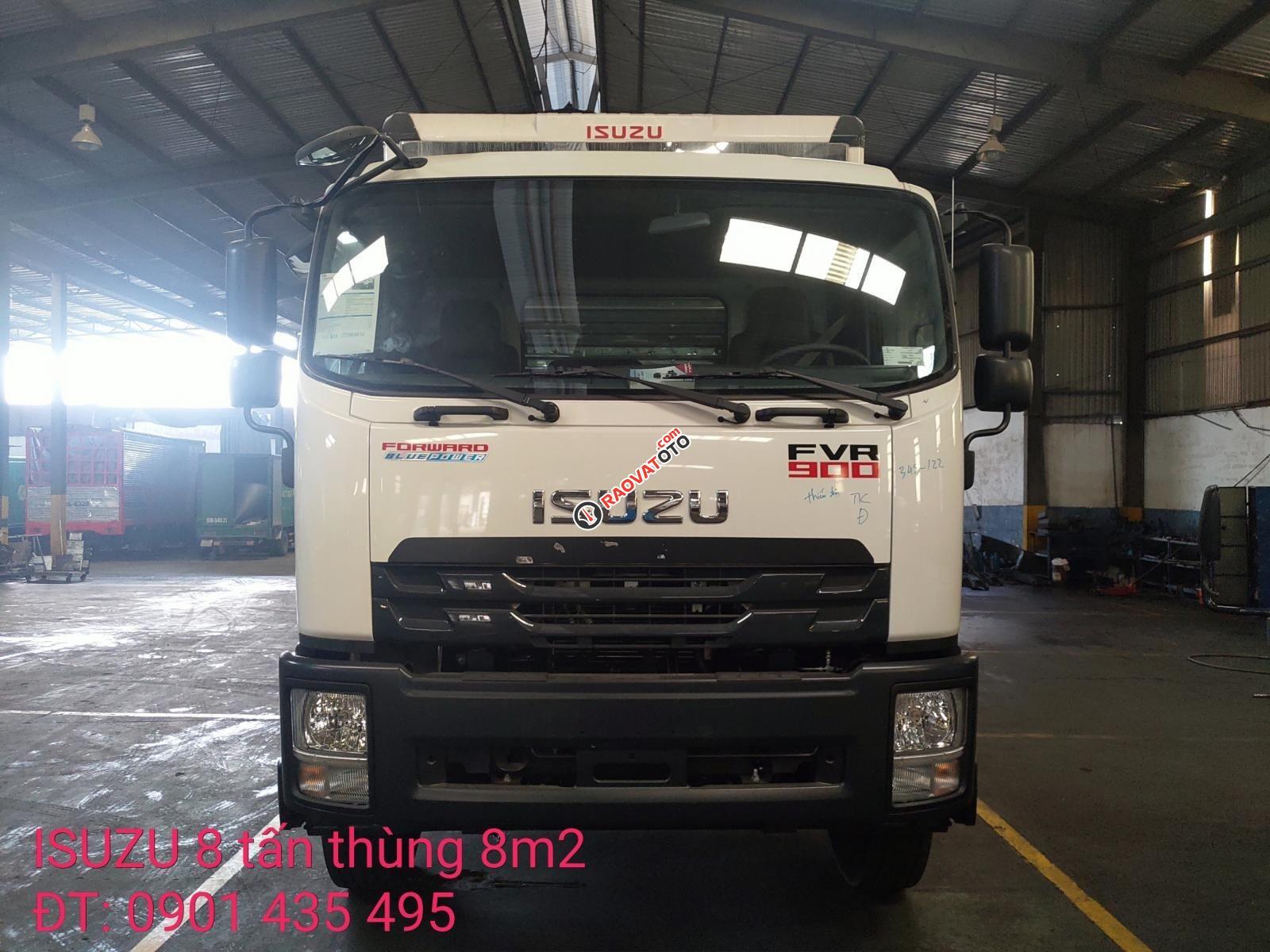 Isuzu 7.6 tấn, thùng kín inox 8.2m, giao ngay, giá tốt nhất, hỗ trợ trả góp. KM tiền 30tr-3