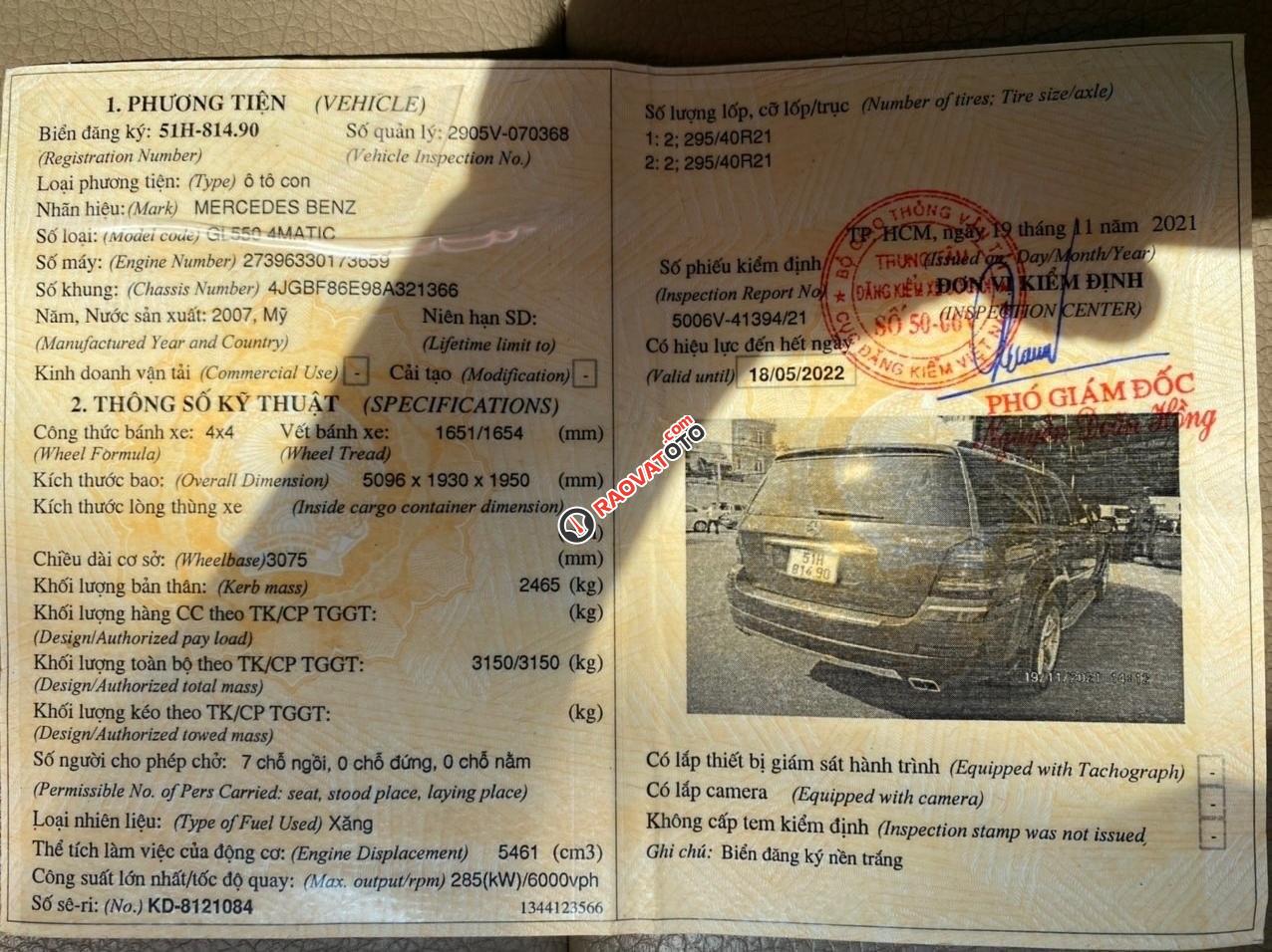 Mercedes GL550 4Matic 2007 chính chủ-11