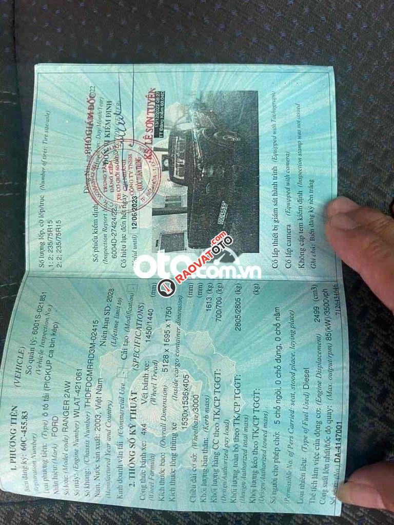 Ranger 2 cầu số sàn zin cọp-9