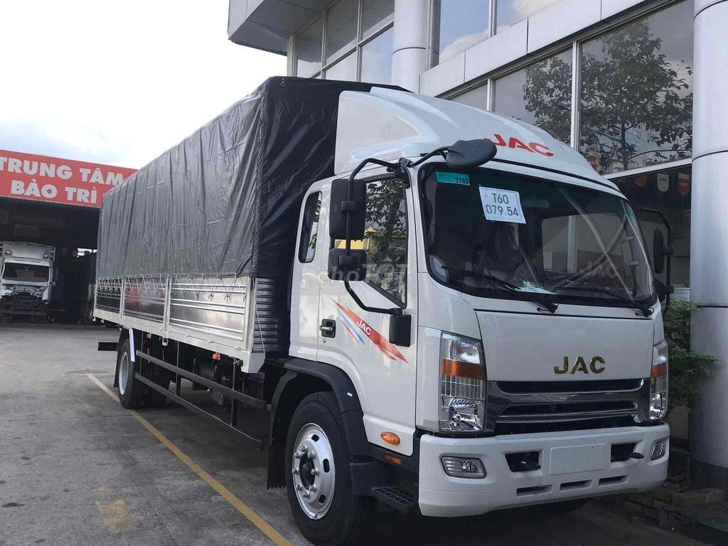 JAC N800 , 8 tấn ,mui bạt,thùng 7m6-0