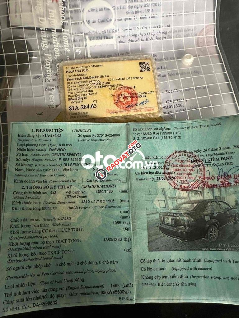 BÁN DEWOO GENTRA 2009 SỐ SÀN KHÔNG TAXI-7