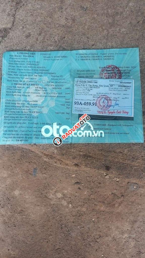 Aveo 2015 số sàn tại đồng xoài rất zin-9