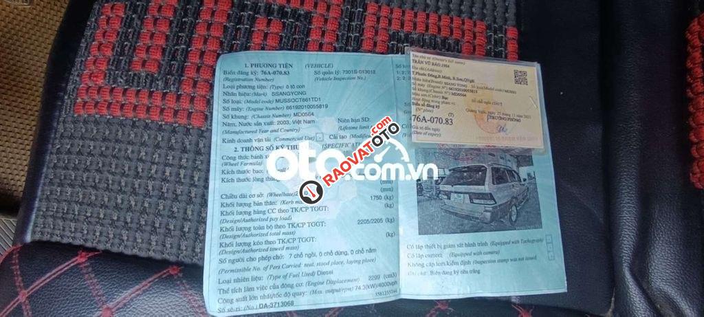 Cần nhượng lại đam mê. Musso 2003.-1