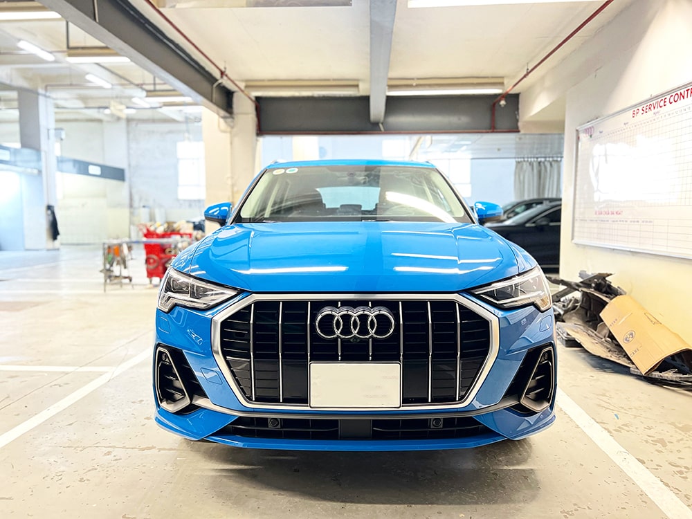 Bán Audi Q3 2023 bản S-line mới 100% màu Xanh Turbo đậm chất thể thao và nổi bật-2