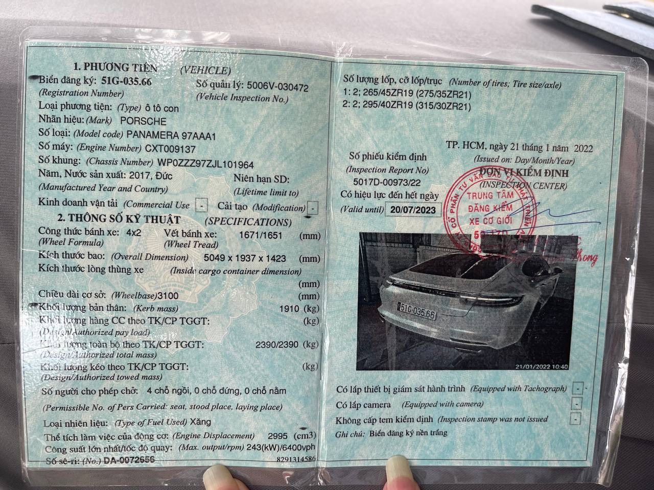 Chính chủ bán xe Poscher panamera sx 2017 Lăn bánh 2018 -6