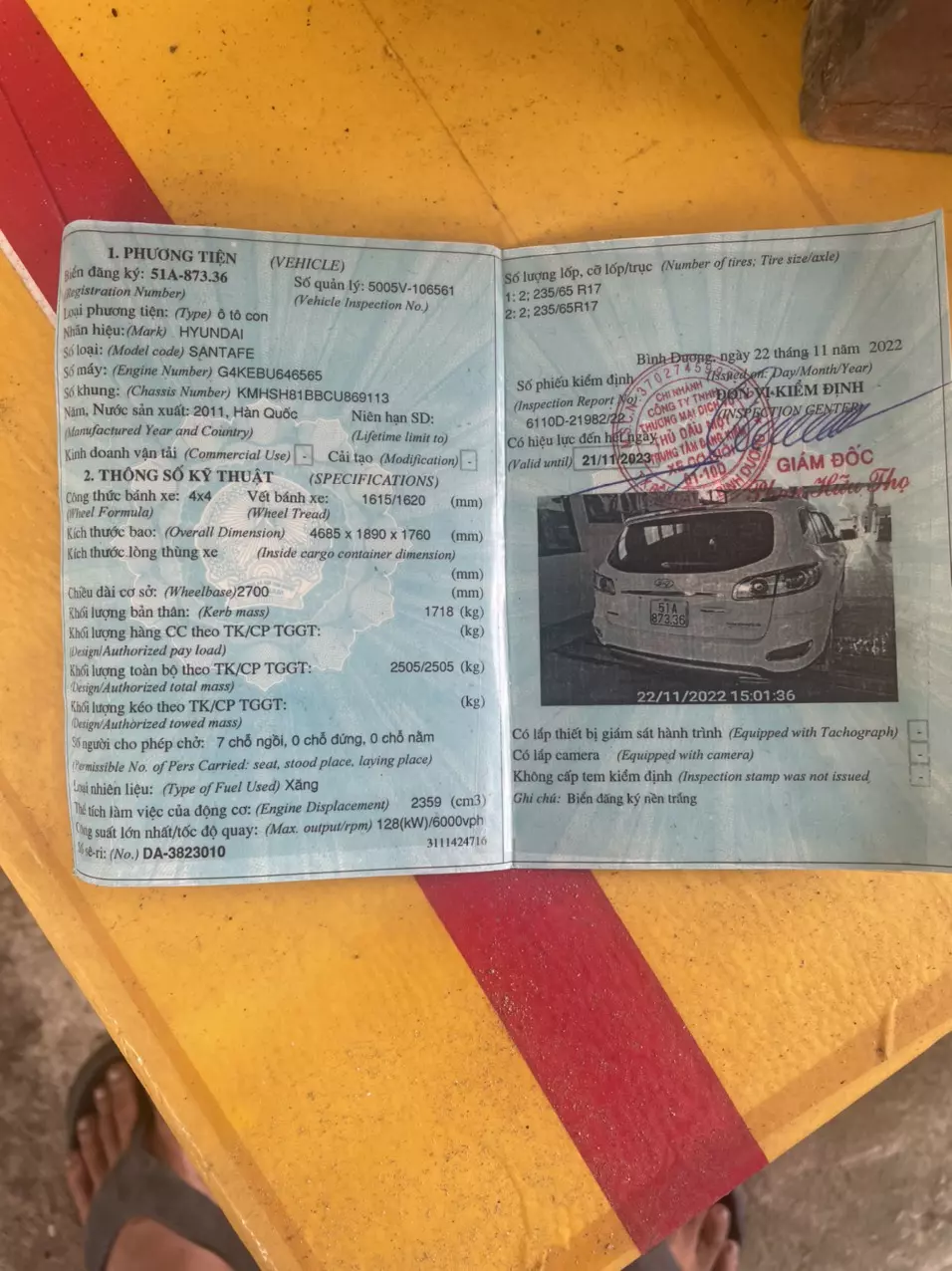 Bán xe Huyndai Santa Fe 2.4 AT 4WD 2011-8