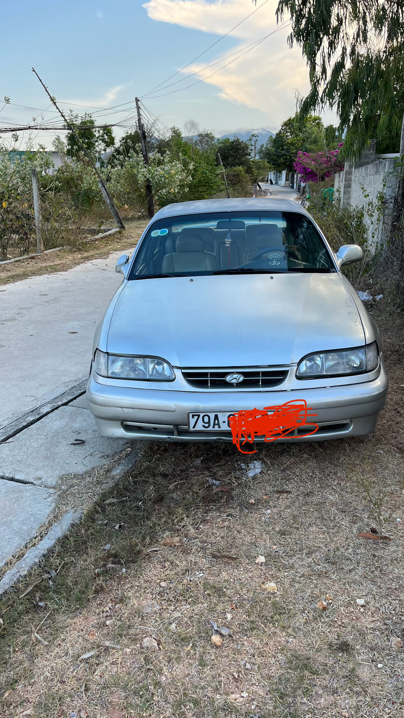 Bán xe HUYNDAI SONATA 1994, màu xám, xe nhập-0