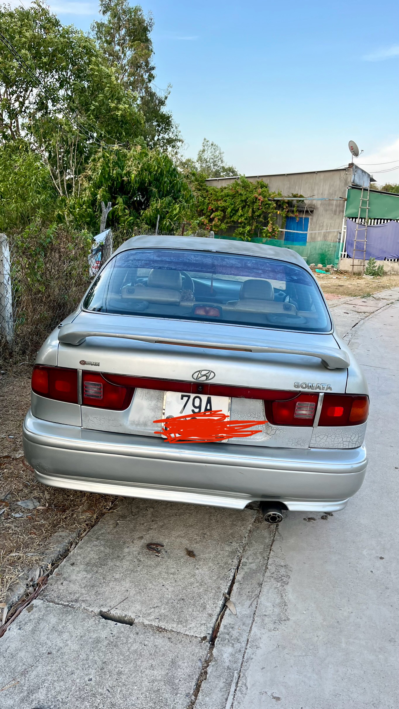 Bán xe HUYNDAI SONATA 1994, màu xám, xe nhập-2