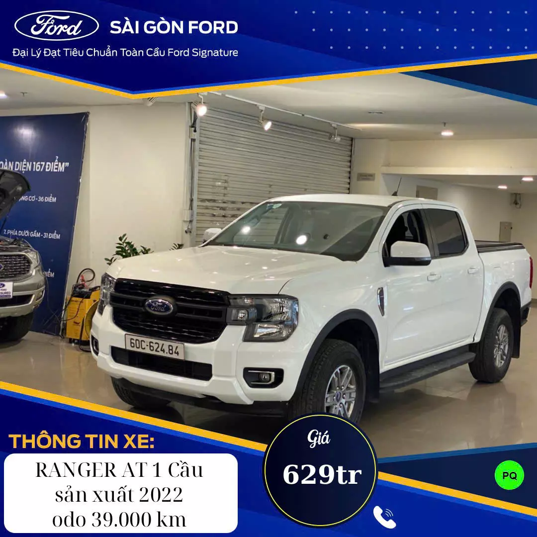 Xe Ford Ranger 2022, màu xanh lam, 647tr, giá còn hỗ trợ cho anh chj xem xe và cọc trực tiếp.-6