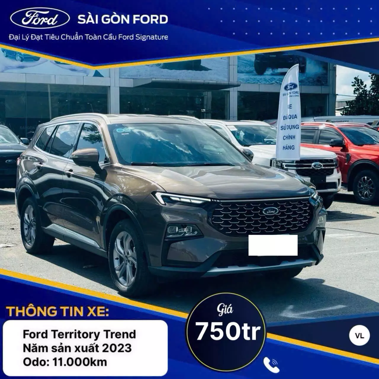 Cần bán Ford Ranger 2022, màu xanh lam, có thương lượng-4