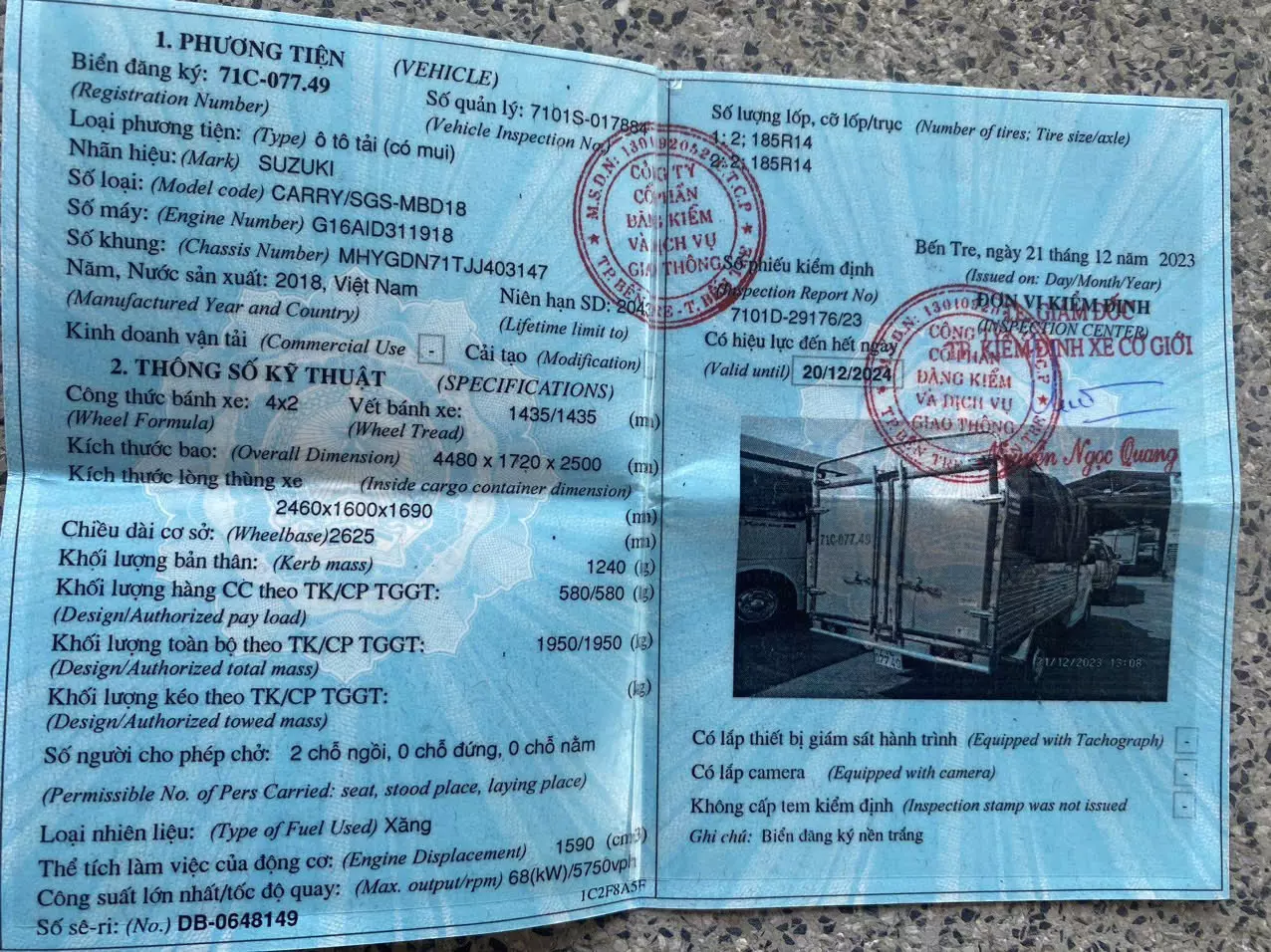 Cần bán xe tải Suzuki Pro 2018 - Đối tác tin cậy cho công việc của bạn!-1