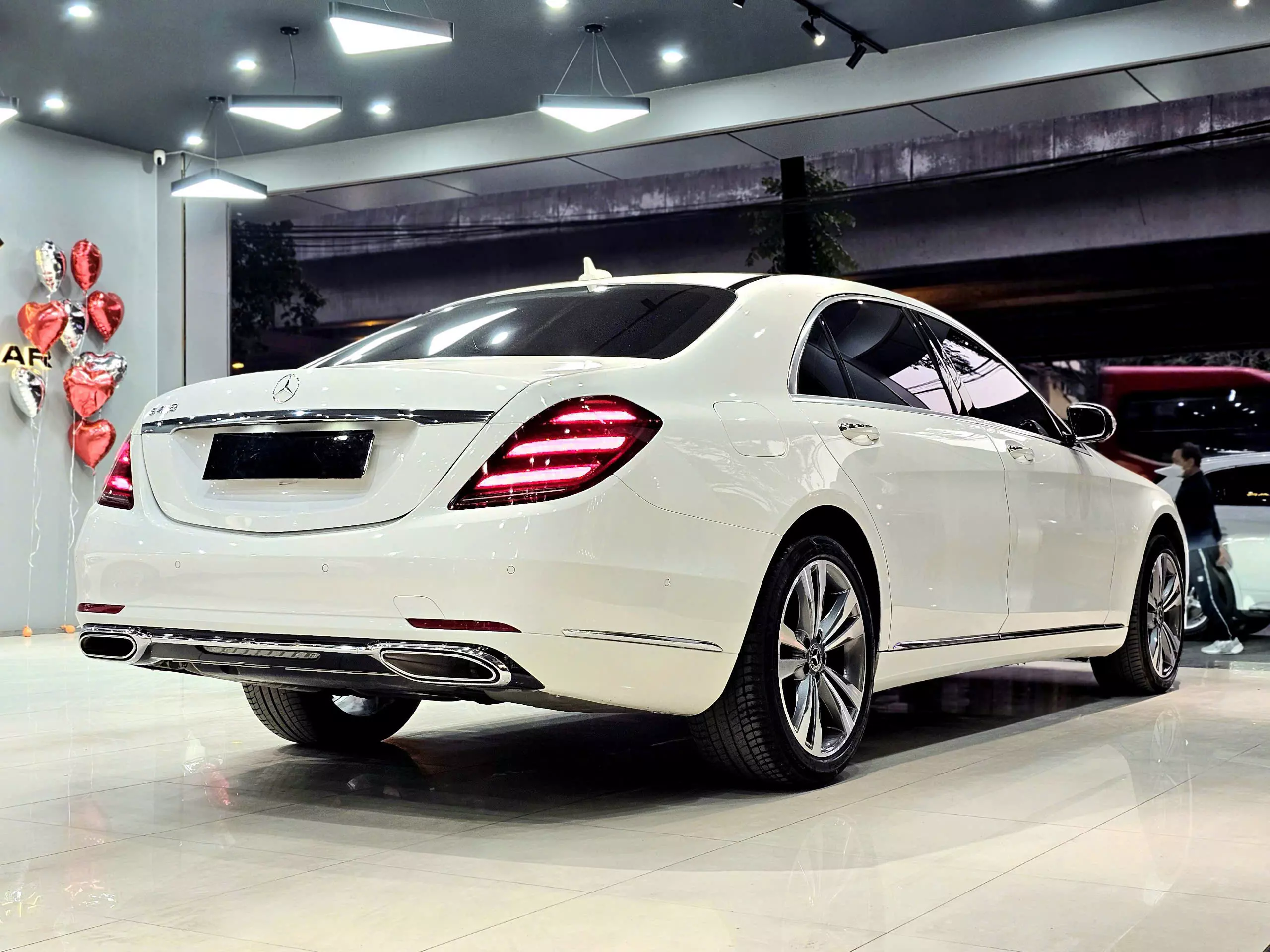 Mercedes  S450L Màu trắng / nội thất nâu -1