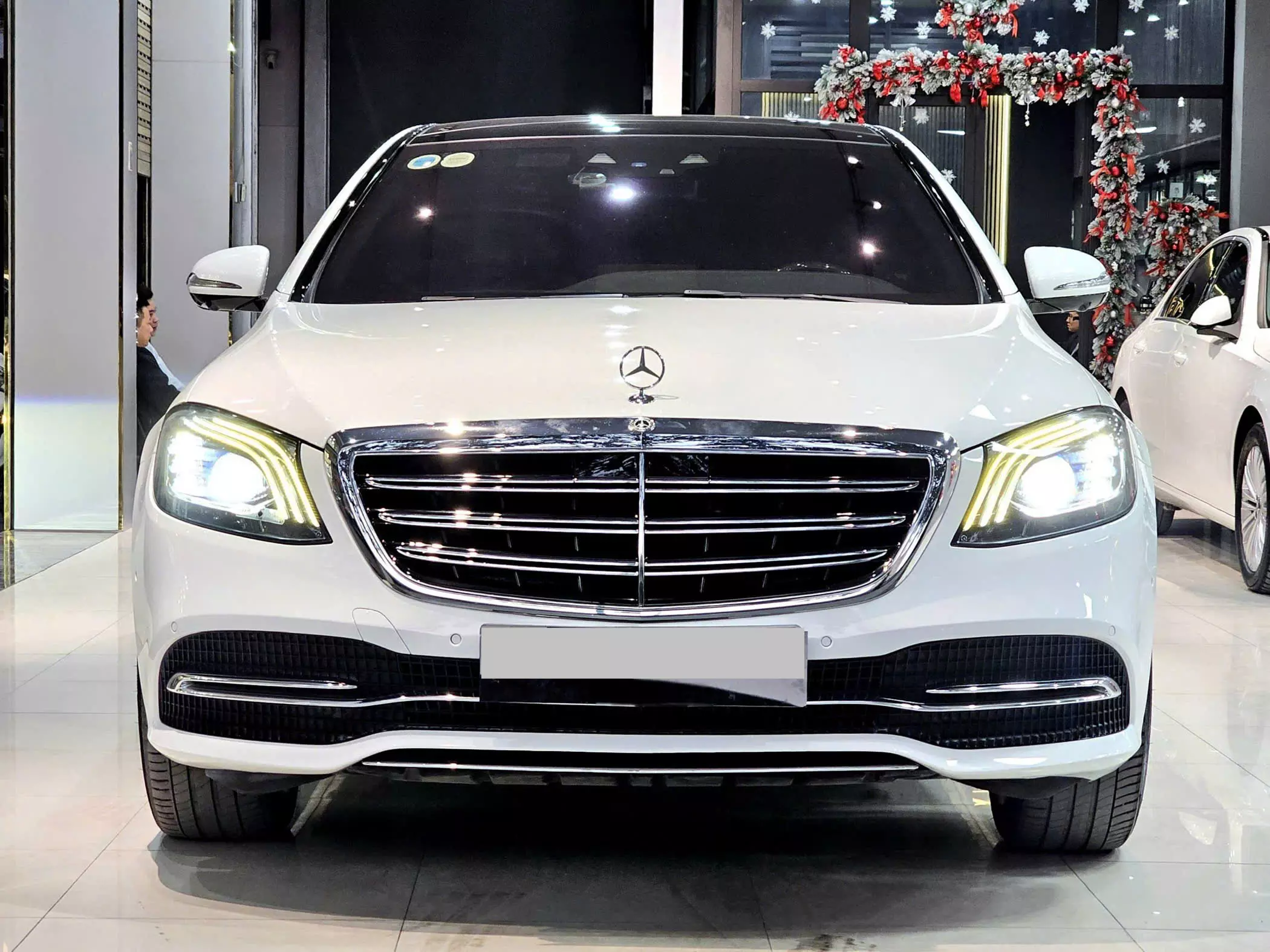 Mercedes  S450L Màu trắng / nội thất nâu -2