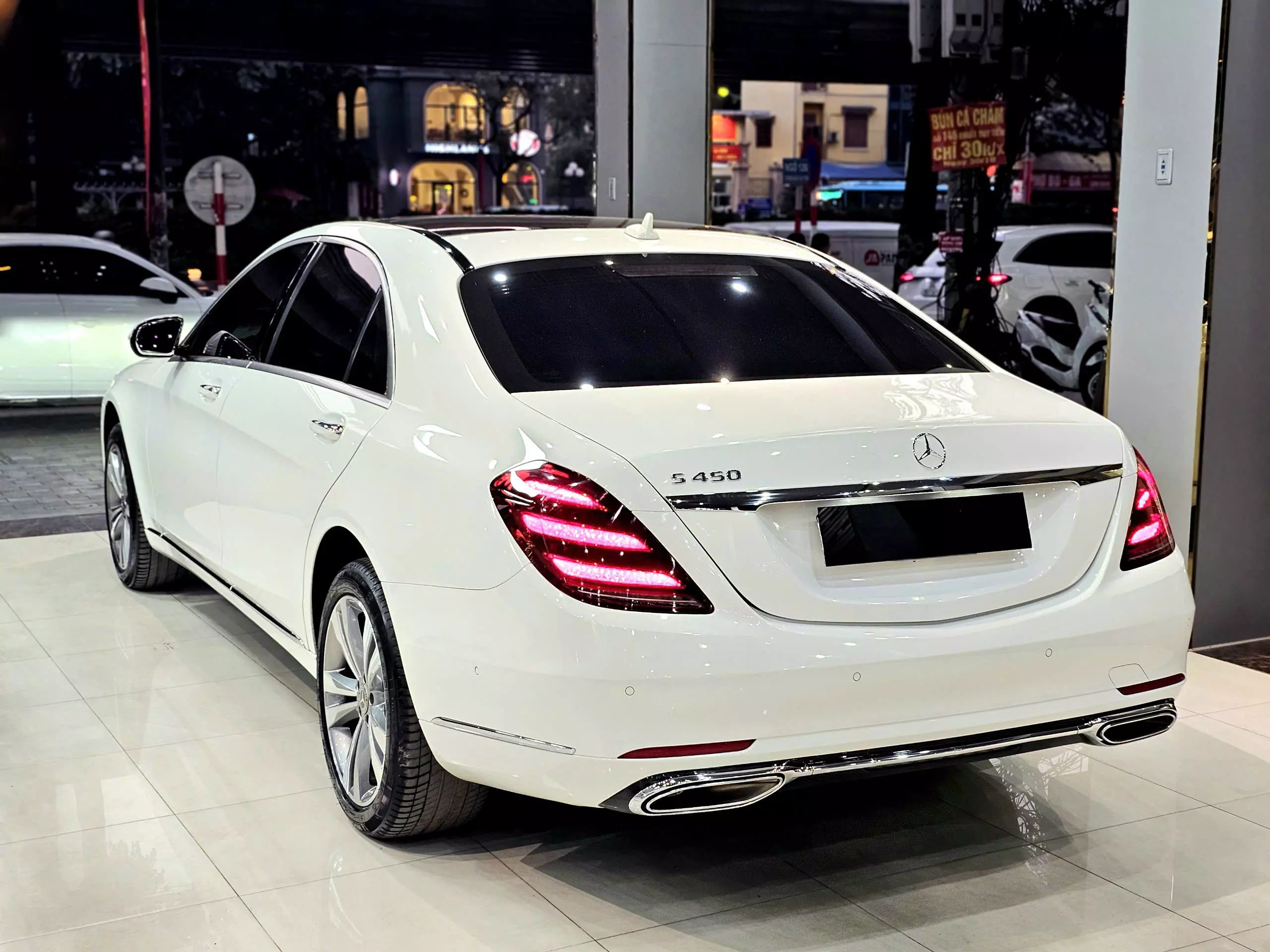 Mercedes  S450L Màu trắng / nội thất nâu -7