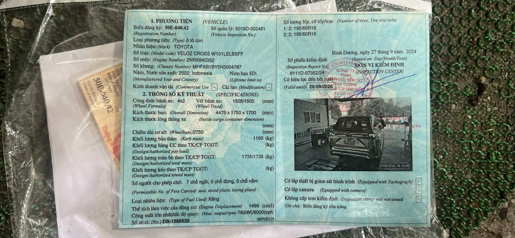 Bán Ôtô Toyota Veloz CVT 2022, Số Tự Động, Màu bạc, 61000km , 525 triệu-11