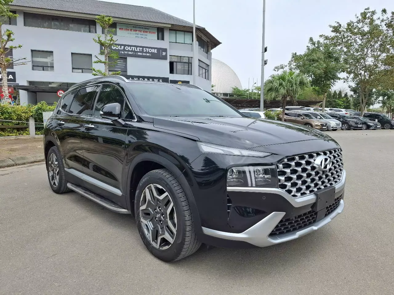Chính chủ bán Santafe Premium 2.5L HTRAC, sản xuất 2022 màu đen, đăng ký tên cá nhân-2