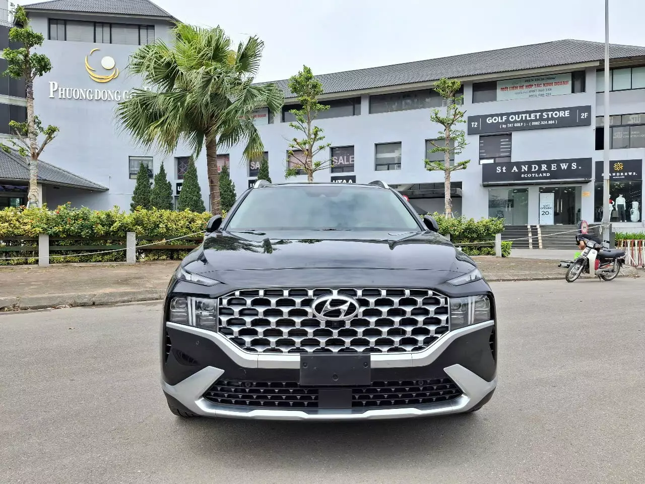 Chính chủ bán Santafe Premium 2.5L HTRAC, sản xuất 2022 màu đen, đăng ký tên cá nhân-0