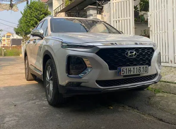Hyundai Santa Fe 2019 2.2L AT 2WD - 10000 km- 900 triệu -0