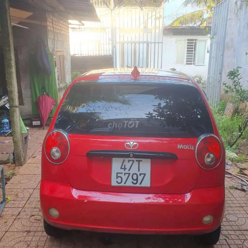 Chevrolet Spark đời 2008, màu đỏ nổi bật,-1