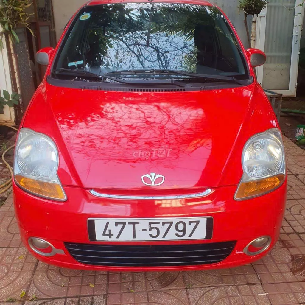 Chevrolet Spark đời 2008, màu đỏ nổi bật,-3