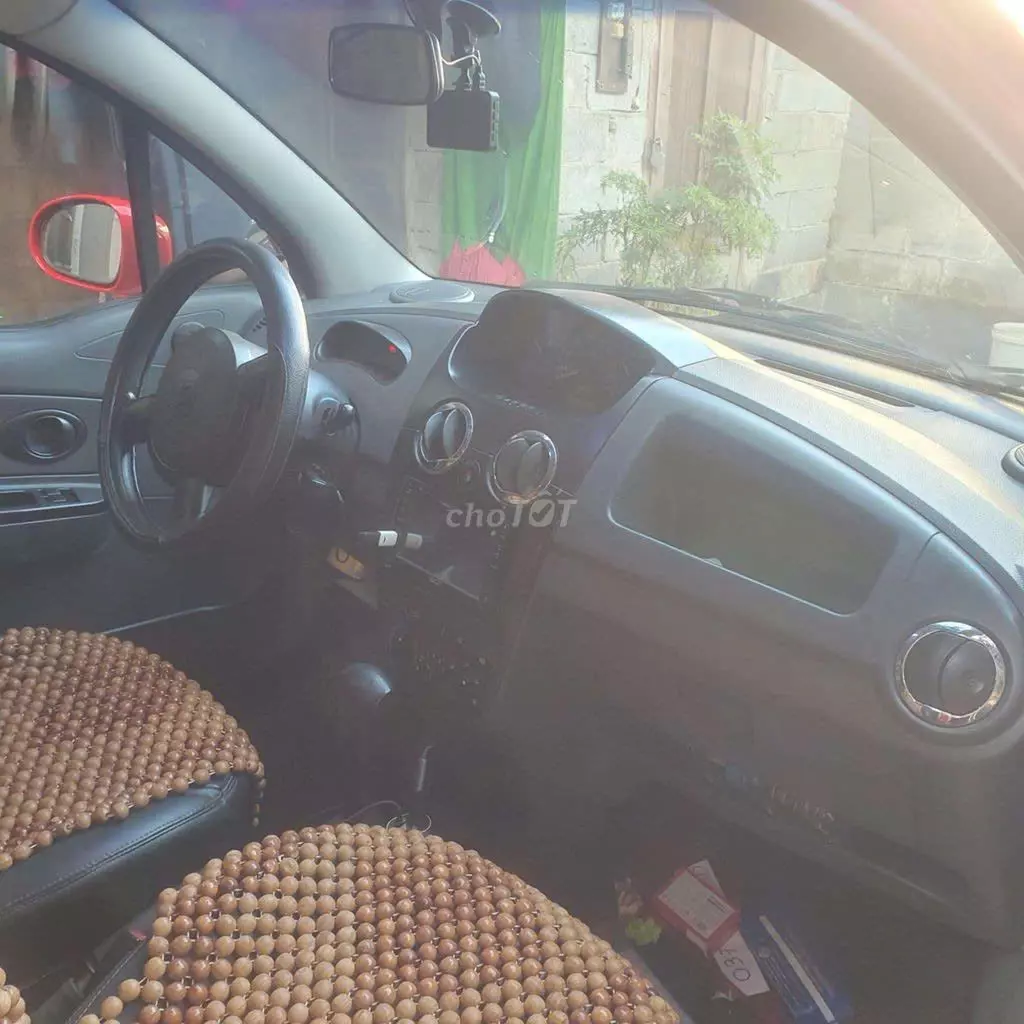 Chevrolet Spark đời 2008, màu đỏ nổi bật,-4