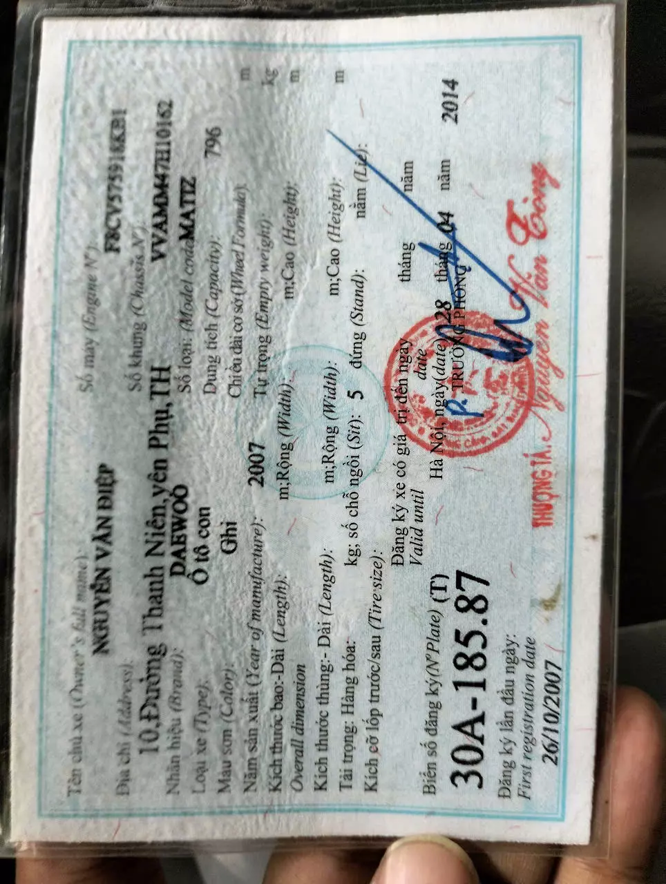 CHÍNH CHỦ CẦN BÁN XE DAEWOO 2007-3