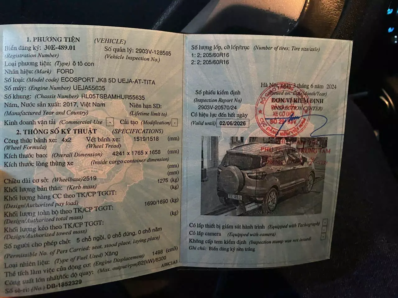 Bán xe Ford Ecosport AT - Titanium đời 2017 1 chủ-4