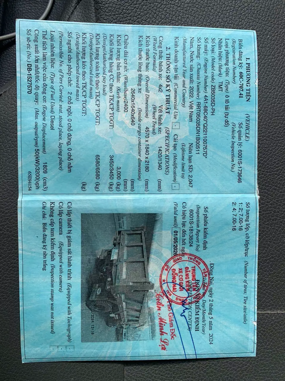 CẦN BÁN XE BEN TMT CỬU LONG 2T5  – CHÍNH CHỦ-3