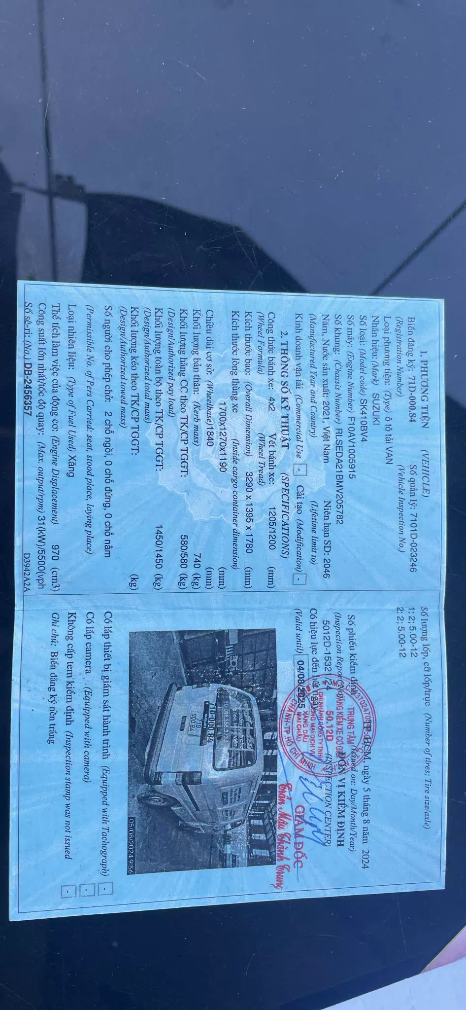 BÁN XE TẢI VAN SUZUKI SUPER CARRY - ĐỜI 2021-3