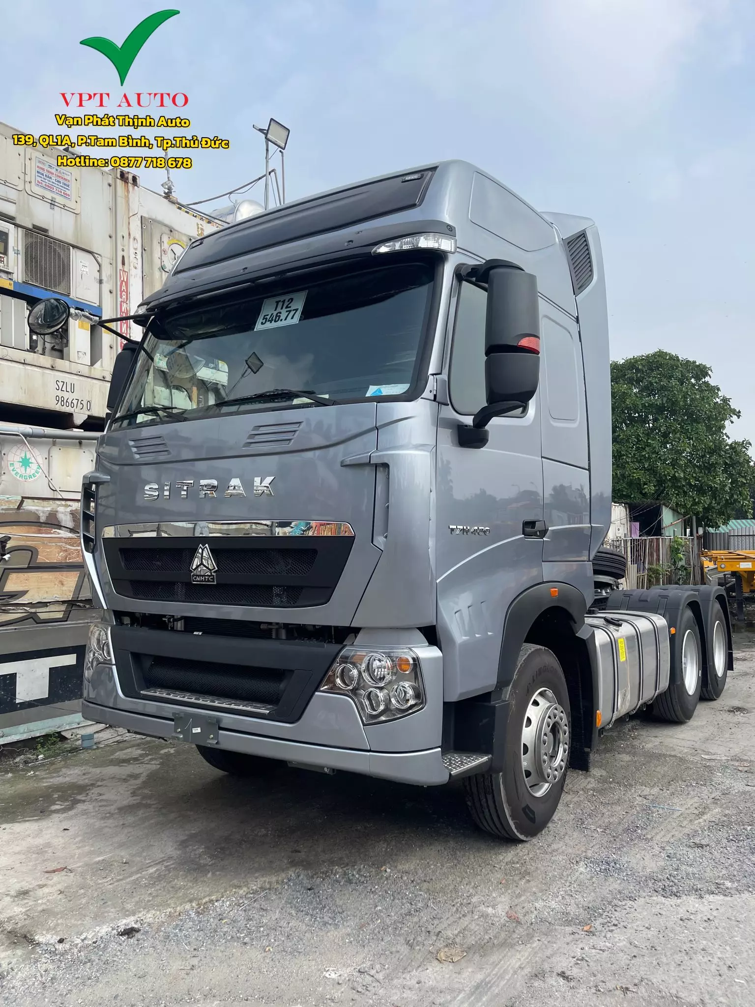 Bán Xe đầu kéo Howo Sitrak 430hp máy Weichai 2025, màu bạc, nhập khẩu nguyên chiếc -5