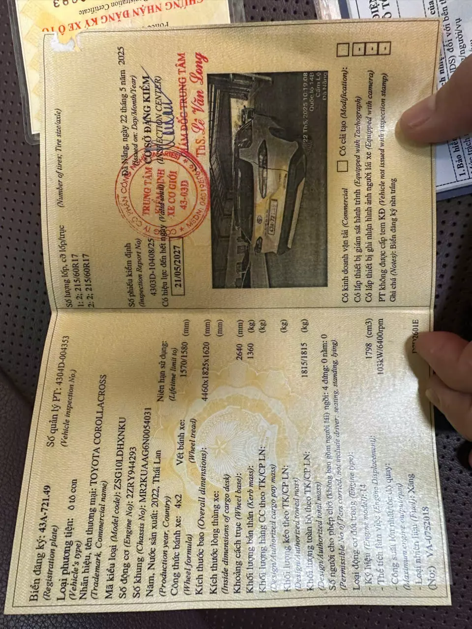 Gia đình cần bán chiếc xe corola cross, bản G, đăng kí 11/2022.-2