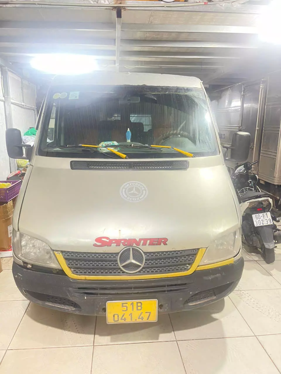 Xe Van Mercedes Benz Sprinter, sản xuất năm 2007.-0