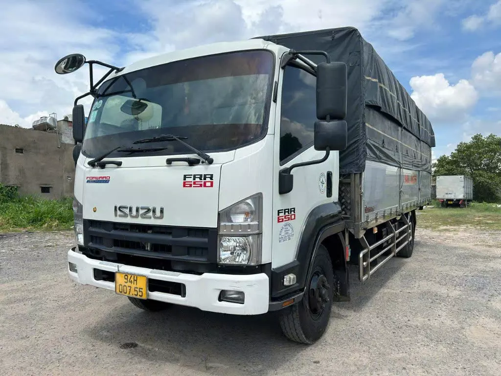 ISUZU FRR TẢI 6T3 THÙNG BẠT DÀI 6M7 Xe đẹp Zin.-2