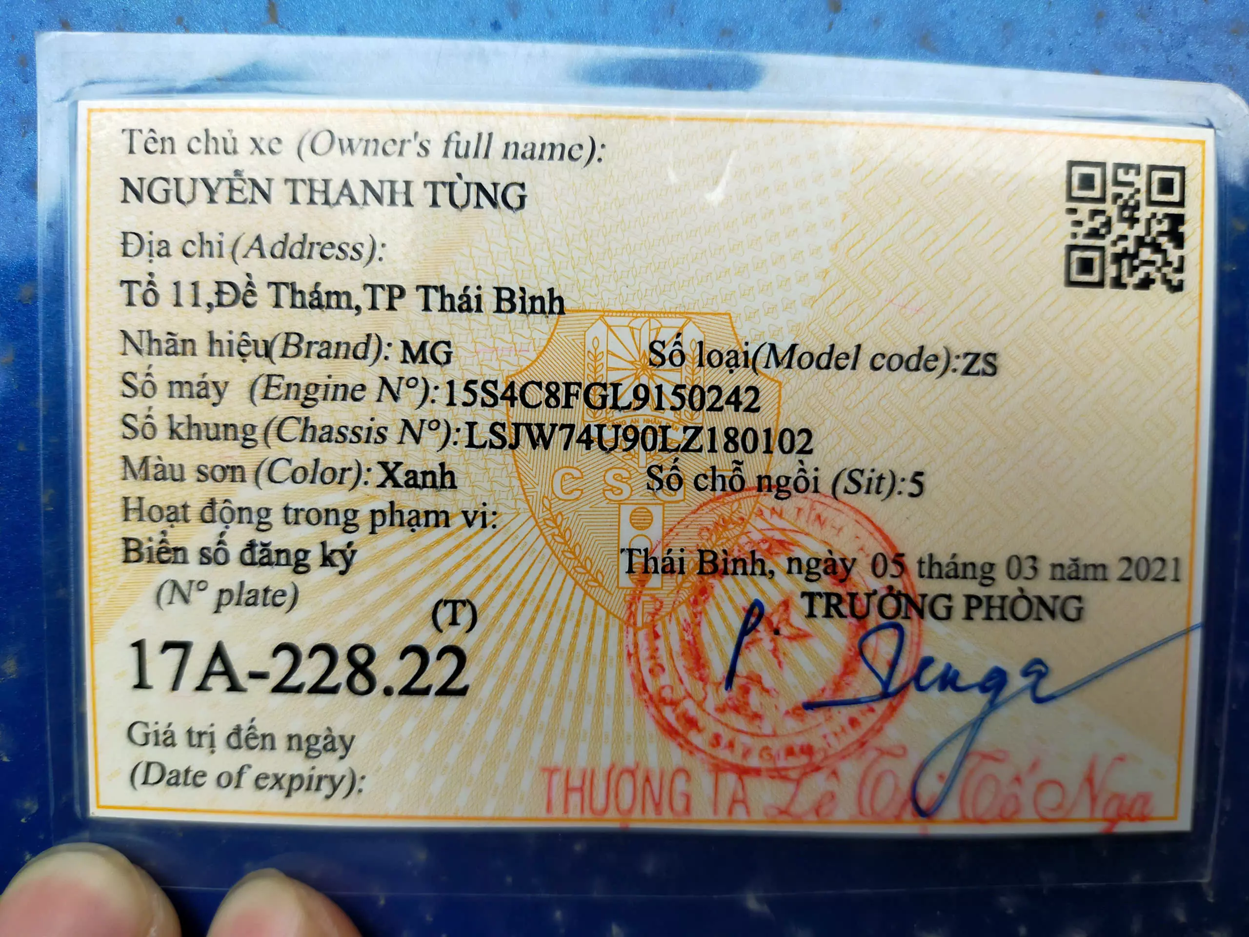 Chính chủ bán xe MG ZS -0