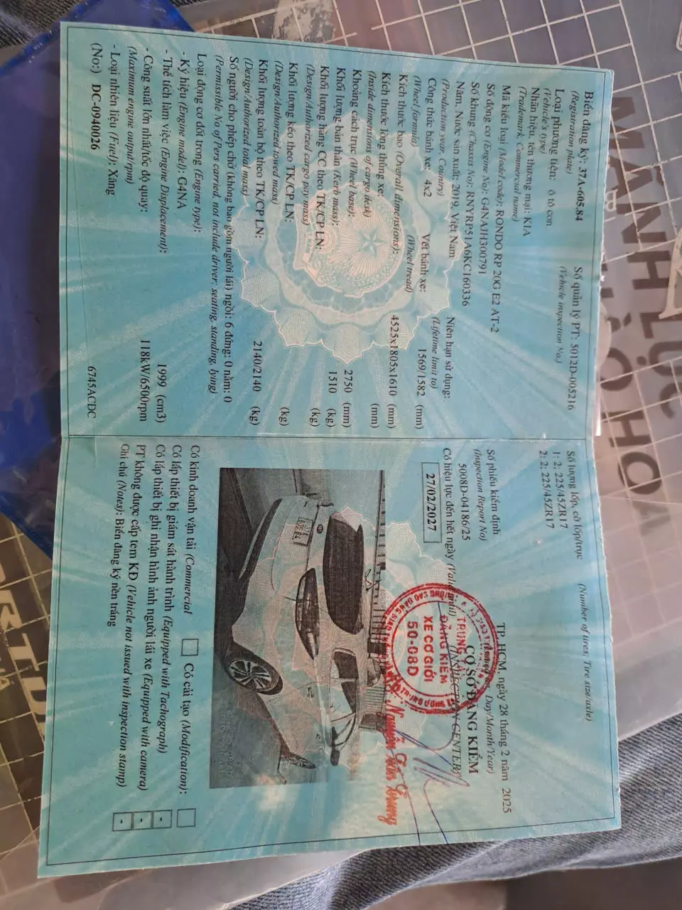 CHÍNH CHỦ CẦN  BÁN XE KIA RONDO 2019 -3